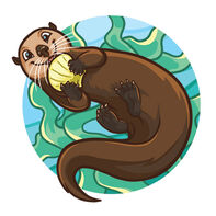 Cartoon Otter